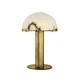 Eye-catching marble table lamp with unique veining patterns